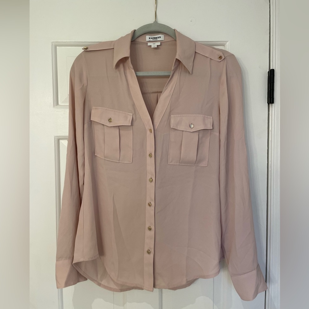 Express slim fit portofino with gold button details